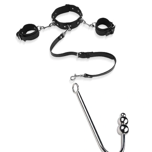 and Collar with Hook Cuffs Elegant Anal Beaded 5334 0824